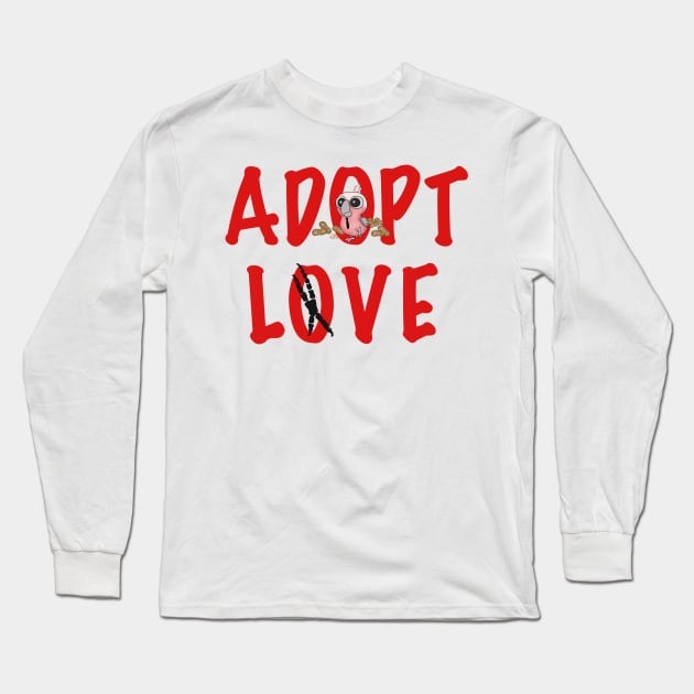 Adopt Love! - Mr. BoBae, the Galah Cockatoo! Long Sleeve T-Shirt by HappyWings